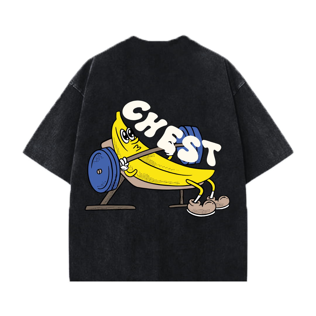 [PO] 'GymToons' - Chest Day Oversized Tee