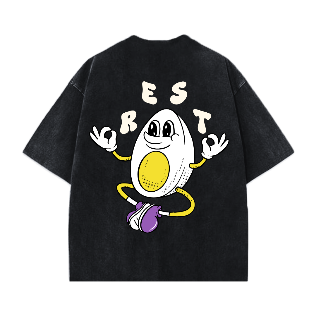 [PO] 'GymToons' Rest Day Oversized Tee